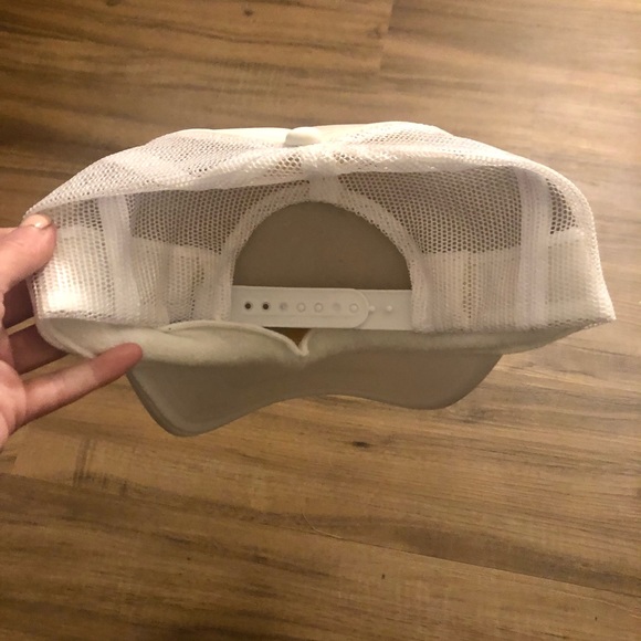 Mother Trucker Team Rose White Pink Hat New - Picture 2 of 4